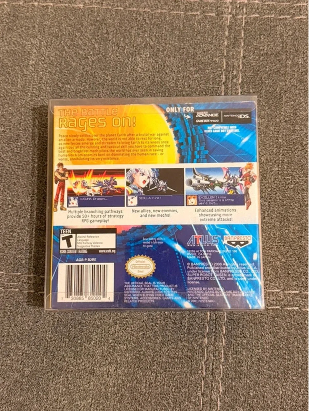 Super Robot Taisen Original Generation 2 for Nintendo Gameboy Advance
